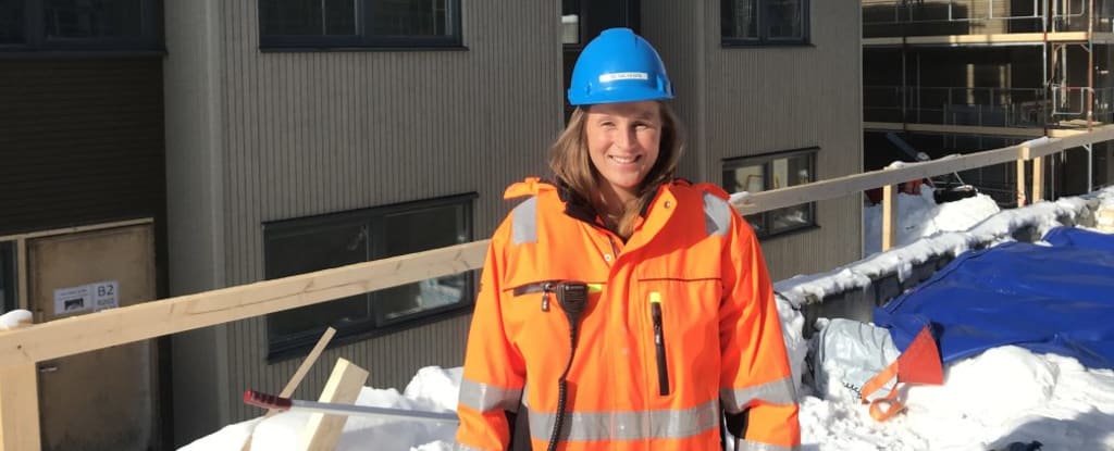 Første rolle til Lene er å være trainee på et byggeprosjekt. Hun bistår Rønningen bolig prosjektet i Oslo som prosjektingeniør.