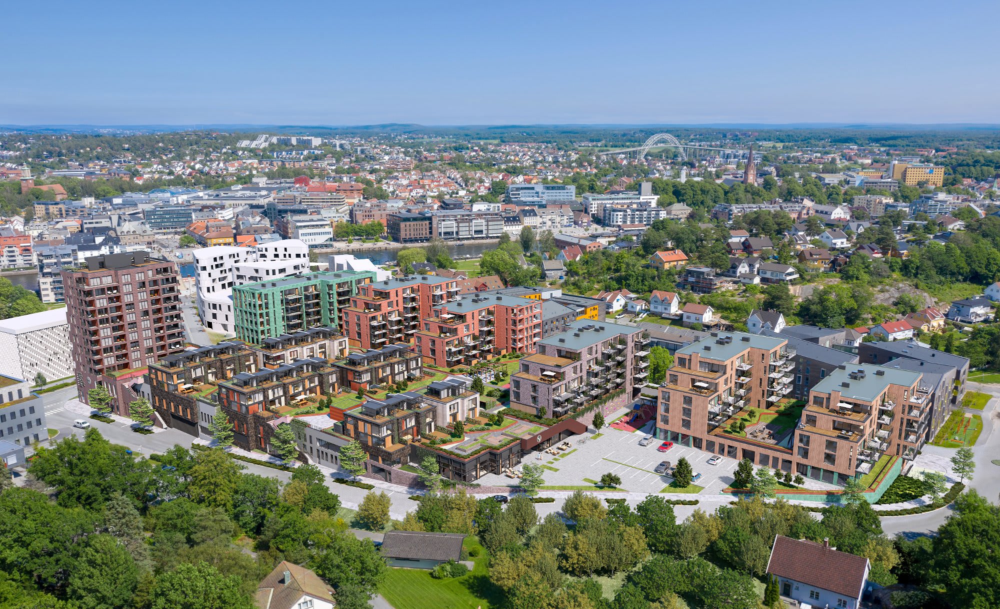 Byhaven i Fredrikstad er Solid Entreprenørs største prosjekt med en kontraktssum på 600 millioner og byggetid 2022-24