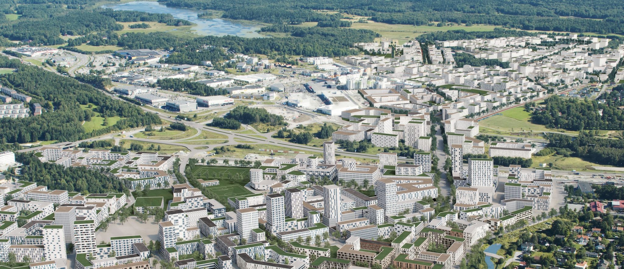 Visionsbild från Järfälla kommun, barkarby.se 